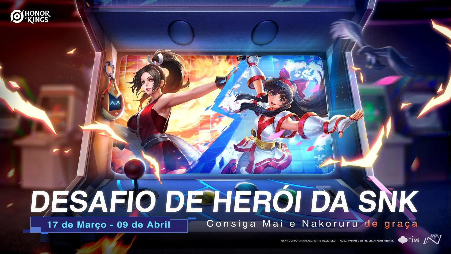 Honor of Kings recebe personagens da SNK