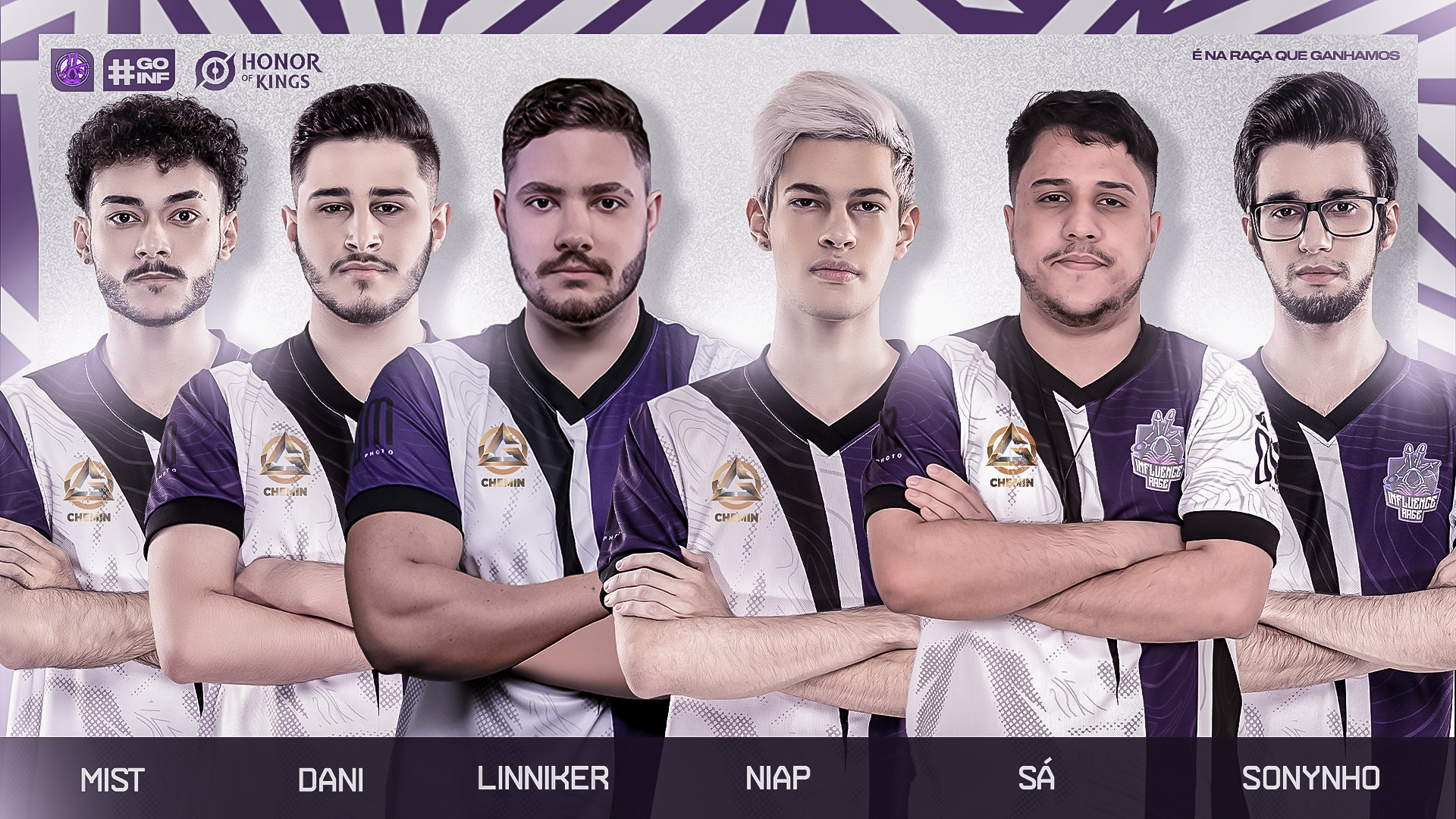 INFLUENCE CHEMIN anuncia elenco  para cenário de Honor of Kings