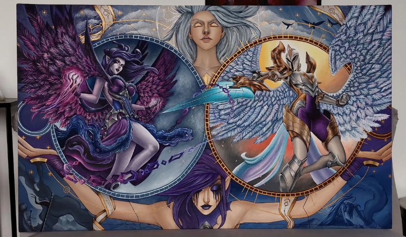 Fã de League of Legends mostra talento em pinturas de campeões