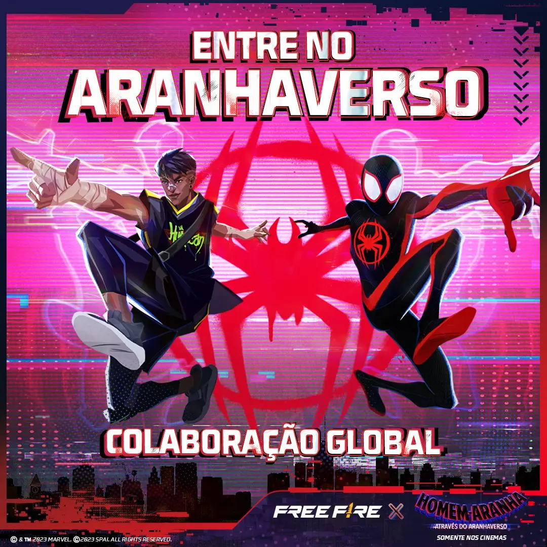 Free Fire: Parceria com Homem-Aranha chega em junho 1 Free Fire: Parceria com Homem-Aranha chega em junho