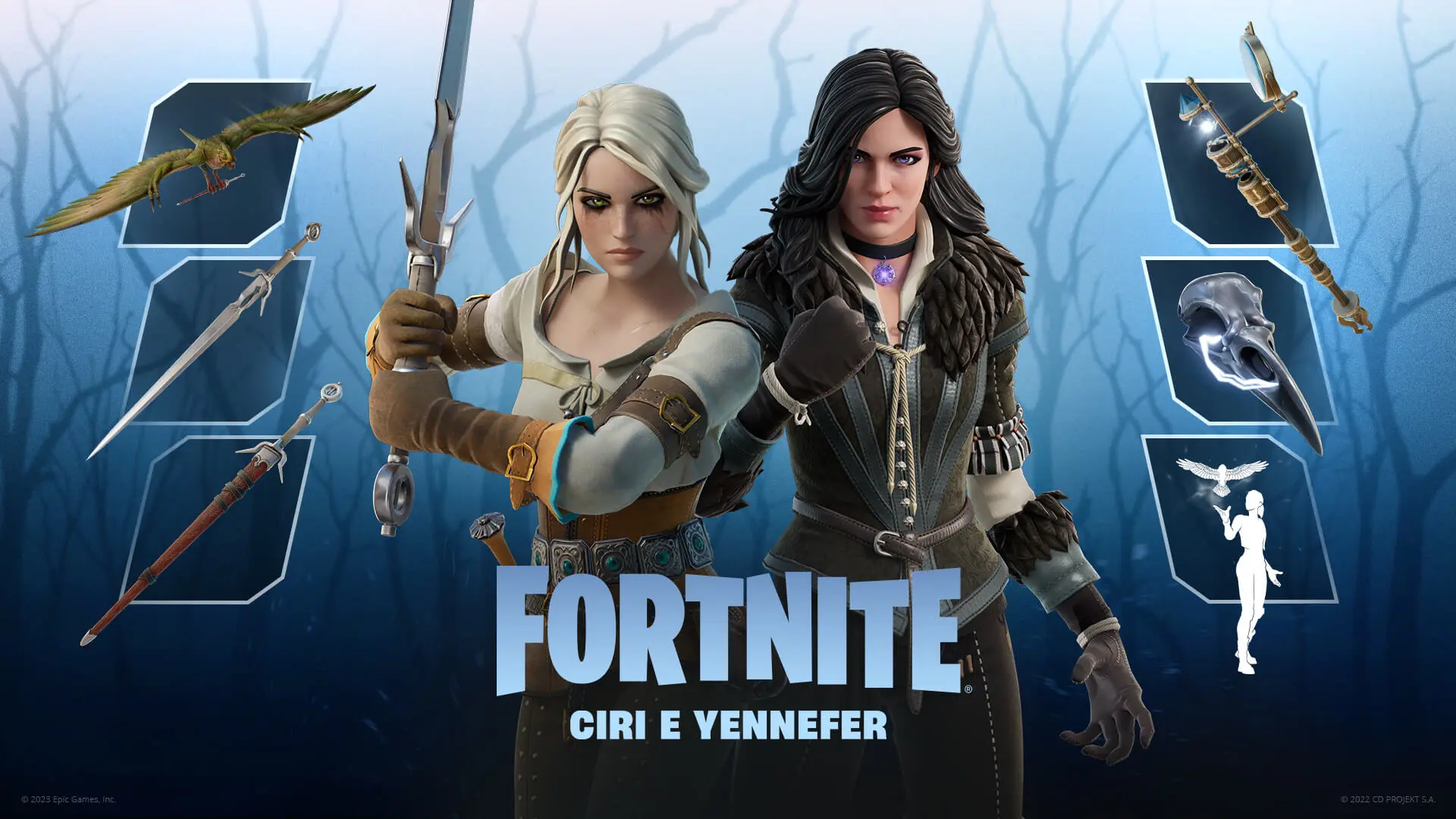 Fortnite revela eventos especiais com Ciri e Yennefer de The Witcher