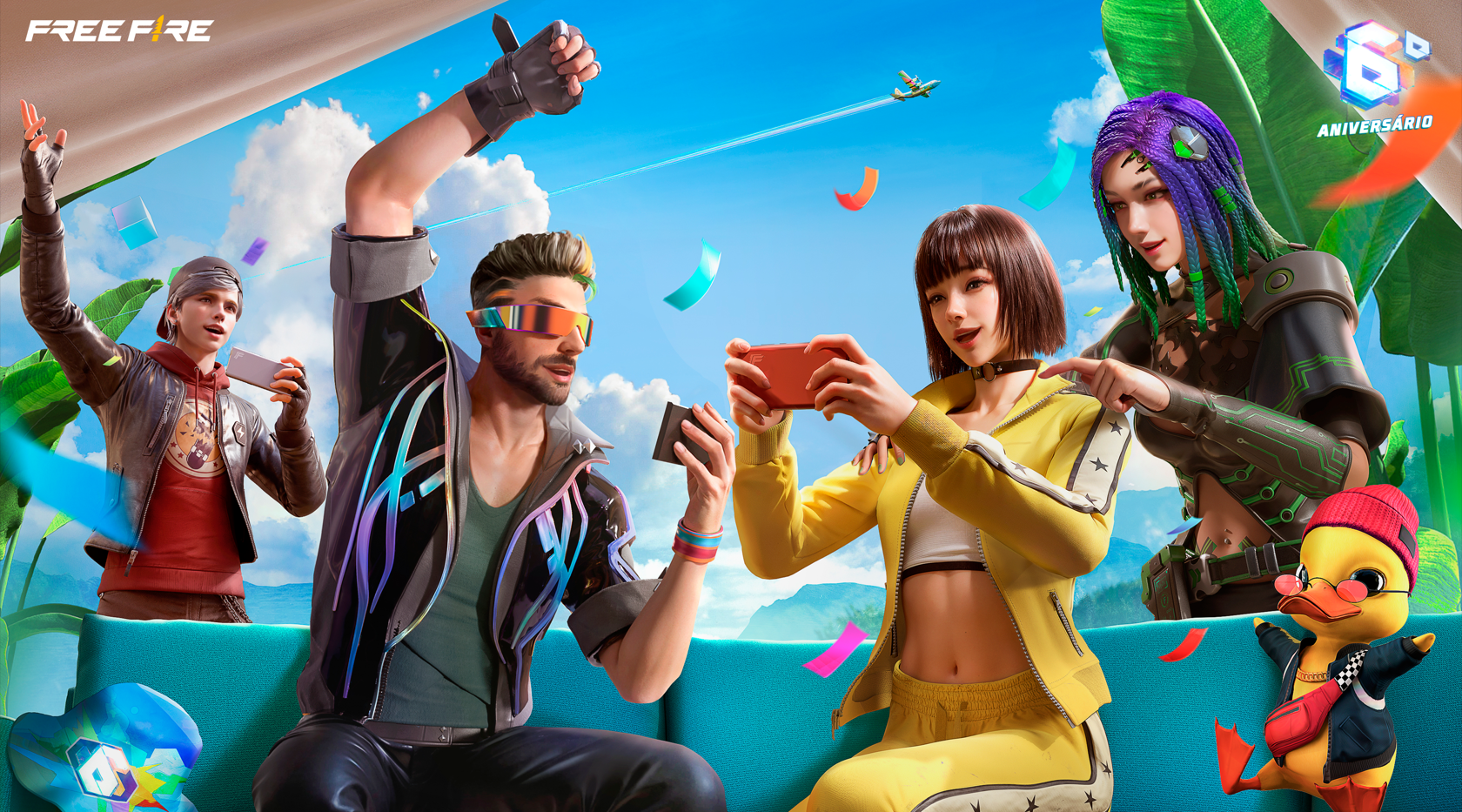 Free Fire celebra sexto aniversário com Alok
