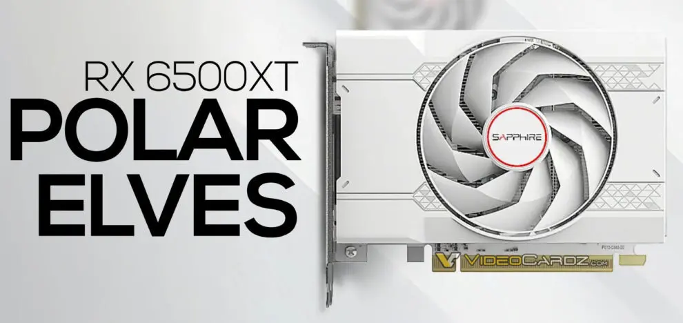 SAPPHIRE revela Radeon RX 6500 XT com visual totalmente branco