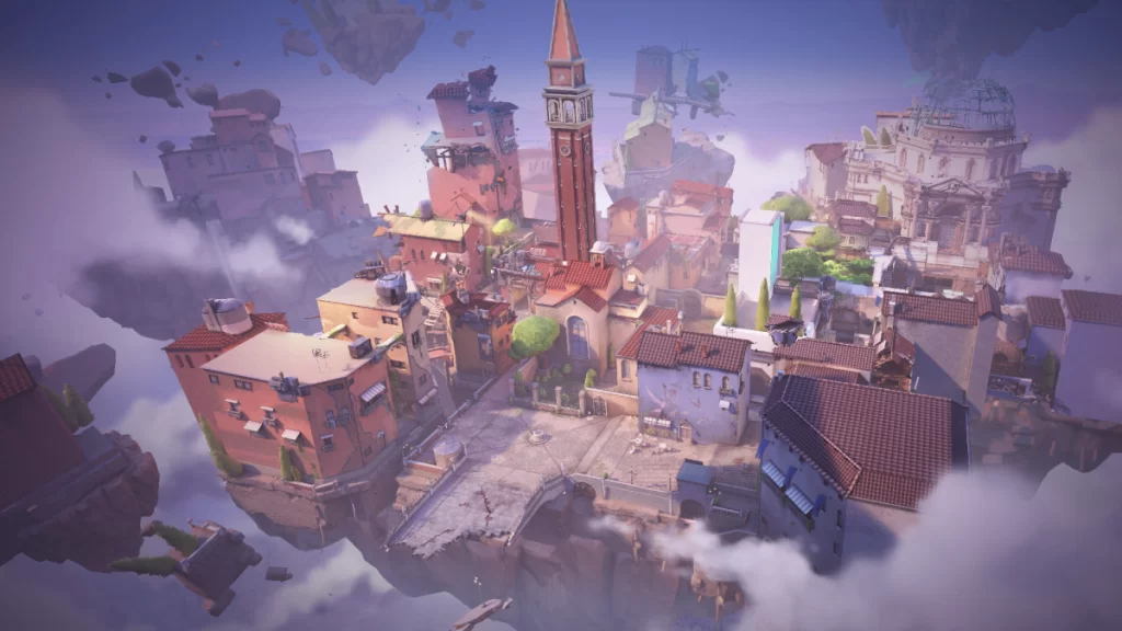 Mapa Ascent do VALORANT, FPS tático da Riot Games.