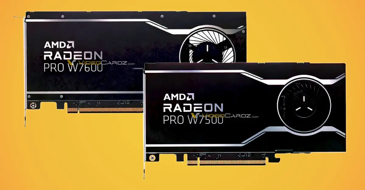 AMD: especificações das novas Radeon PRO W7600 e W7500 são reveladas