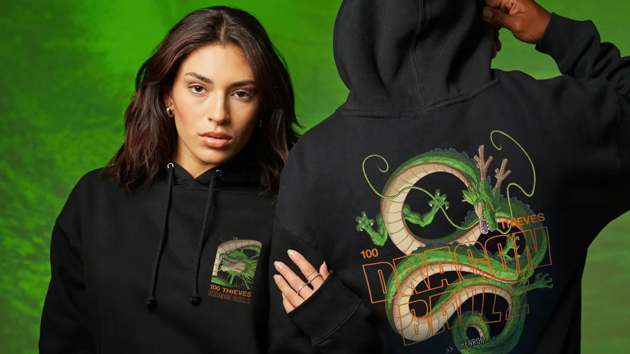 100 Thieves lança coleção de roupas em parceria com Dragon Ball Z