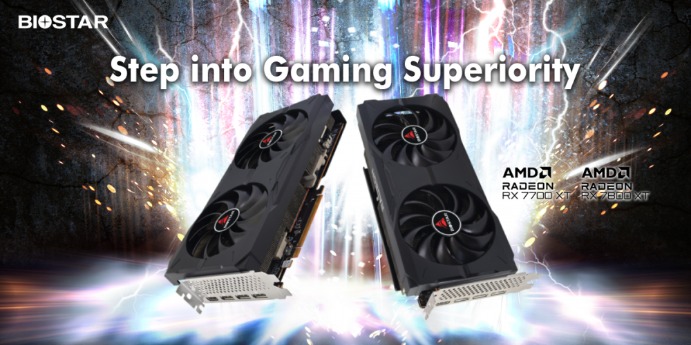 Biostar revela linha das placas de vídeo Radeon RX 7700 XT e RX 7800 XT