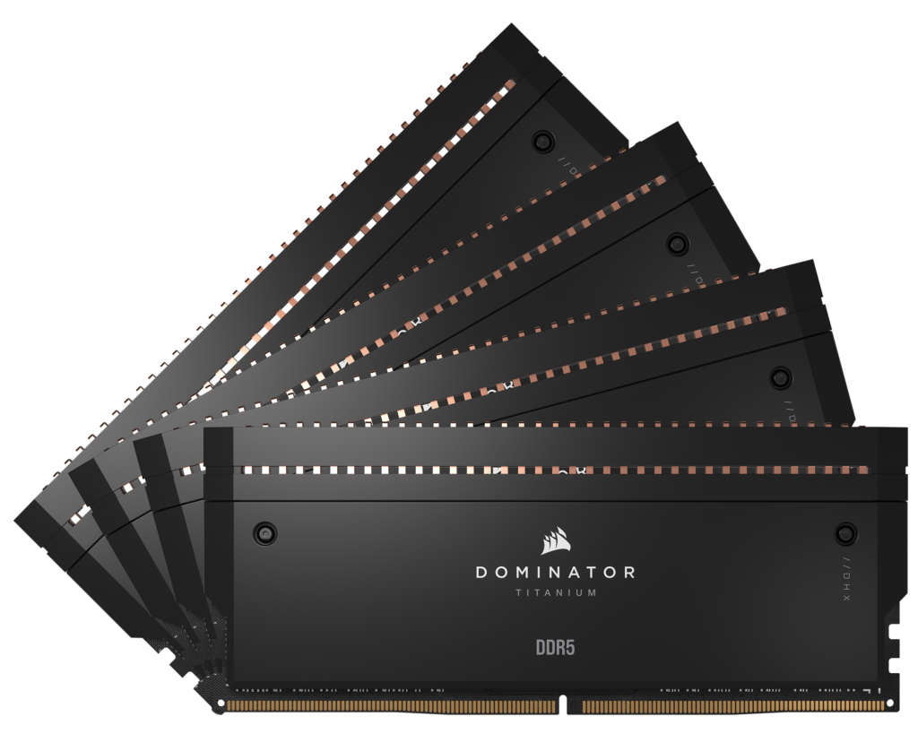 Corsair anuncia novas memórias DOMINATOR TITANIUM DDR5 2 Corsair anuncia novas memórias DOMINATOR TITANIUM DDR5 DOMINATOR TITANIUM BLACK RENDER 05