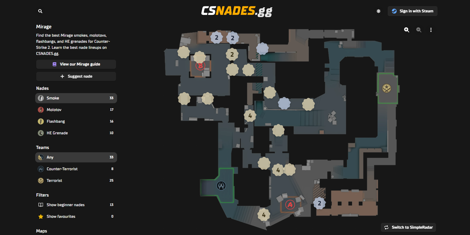 CS2: Usuário cria site para pixel de granadas