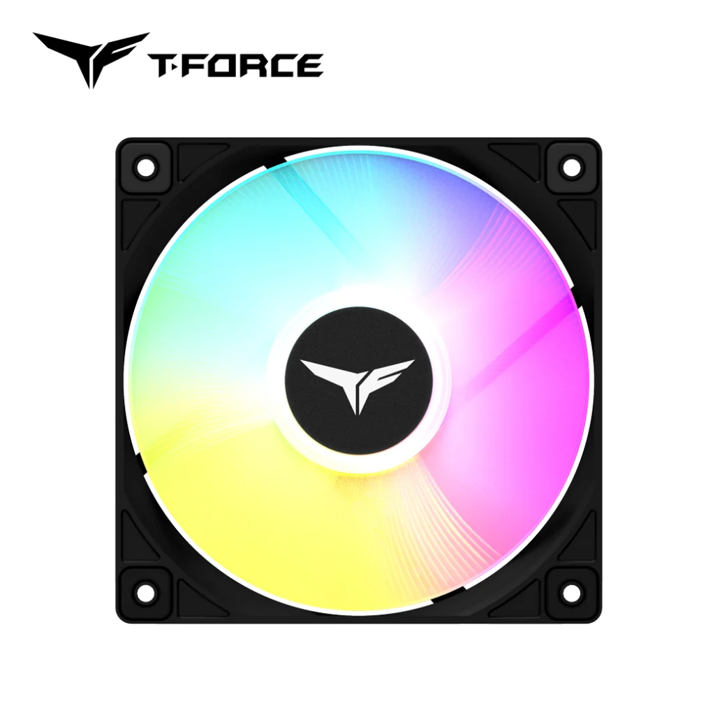 TEAMGROUP revela cooler de SSD T-FORCE DARK AirFlow I e ventoinhas RT-X120 ARGB T FORCE RT X120 ARGB Fan Black