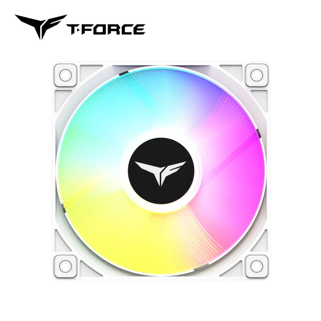 TEAMGROUP revela cooler de SSD T-FORCE DARK AirFlow I e ventoinhas RT-X120 ARGB T FORCE RT X120 ARGB Fan White