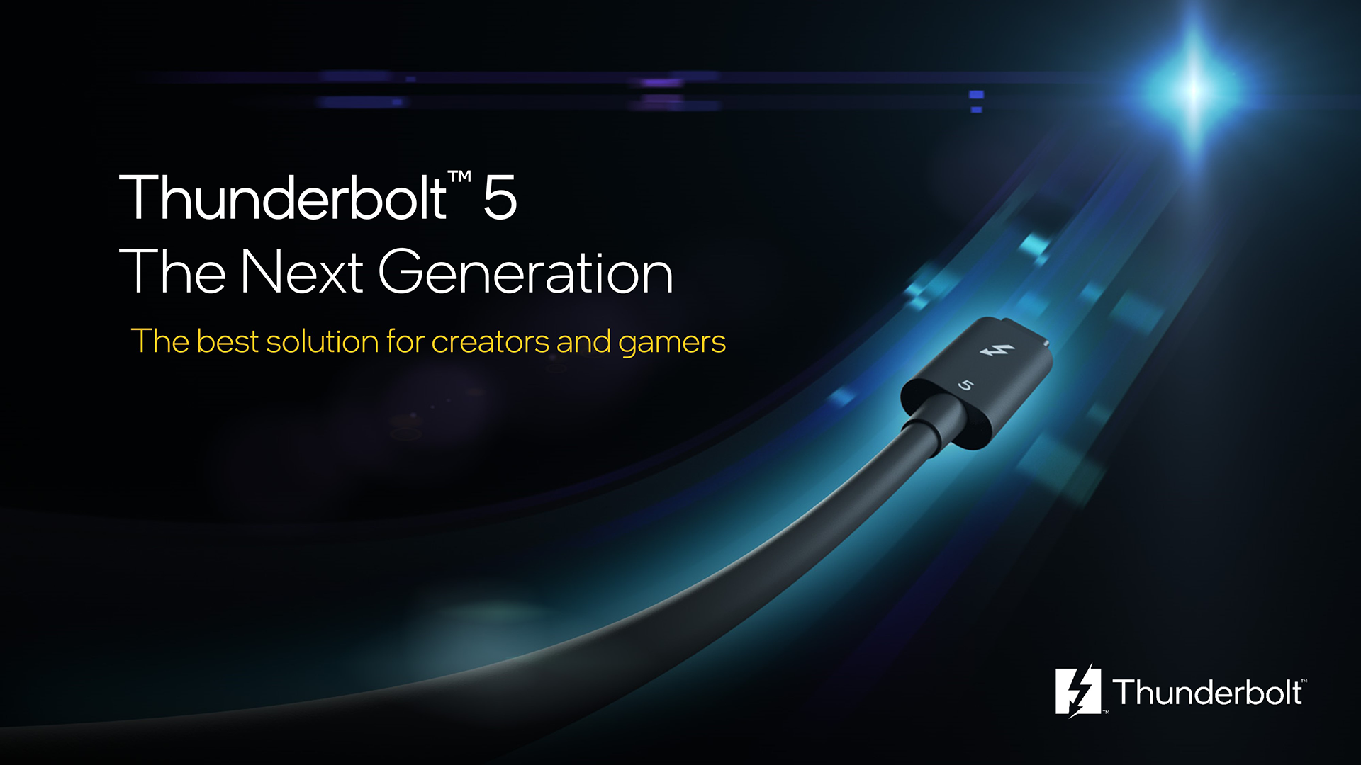 Intel anuncia nova tecnologia Thunderbolt 5 com velocidade de até 120 Gbps