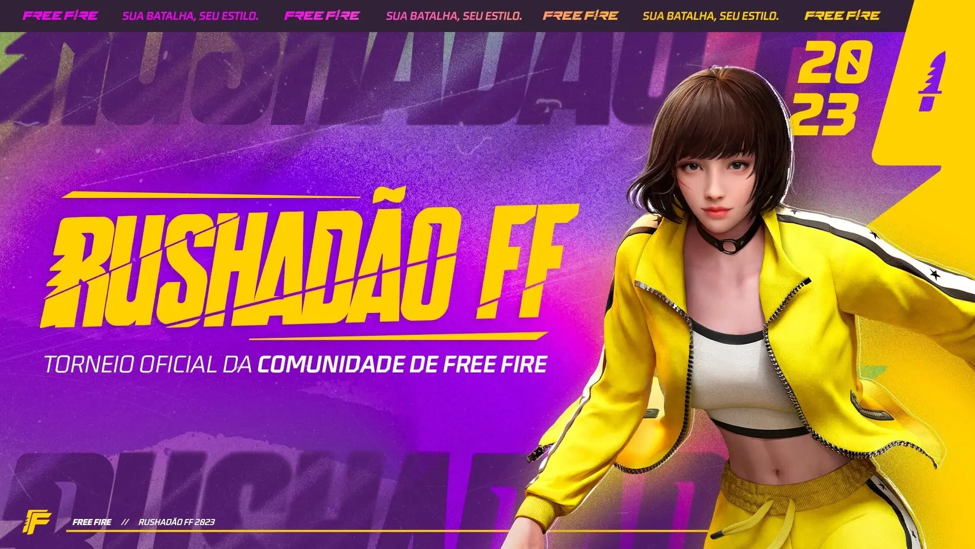 FF: Garena revela o Rushadão FF, primeiro evento oficial de comunidade 1 FF: Garena revela o Rushadão FF, primeiro evento oficial de comunidade