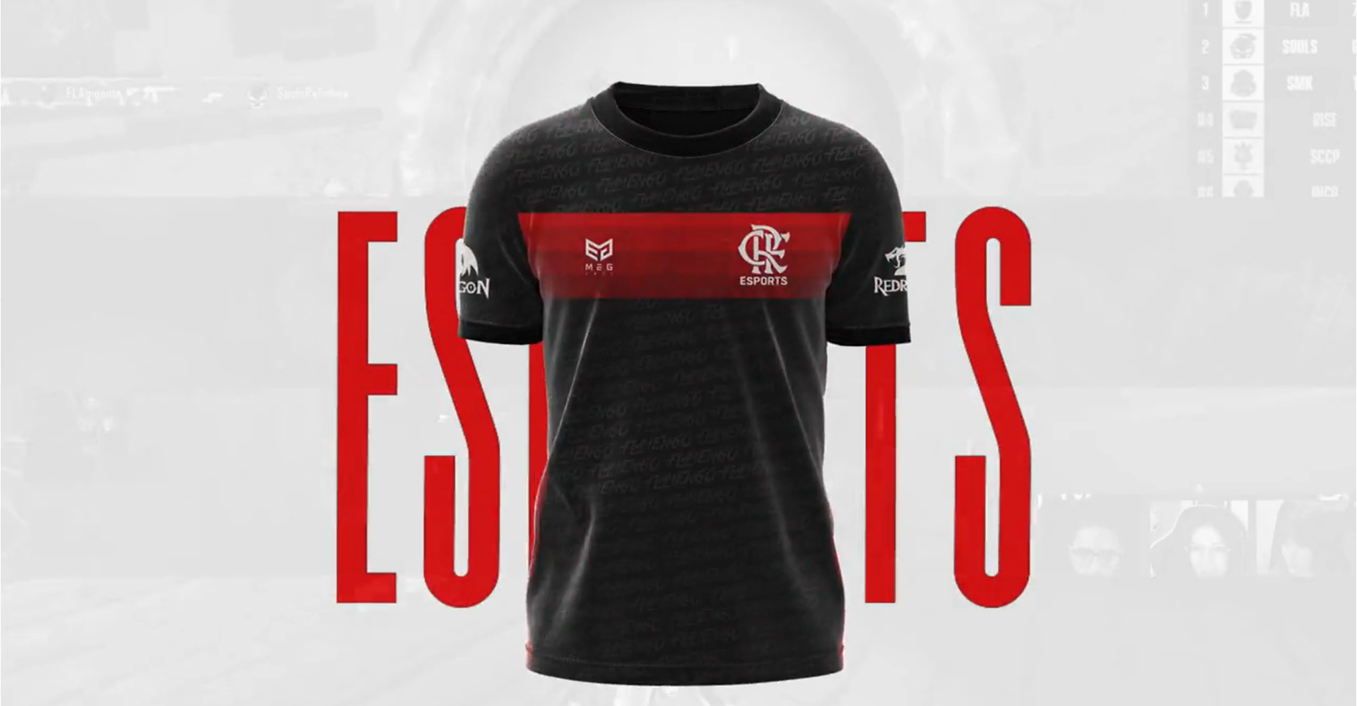 Flamengo eSports apresenta camiseta em parceria com o MEG; confira