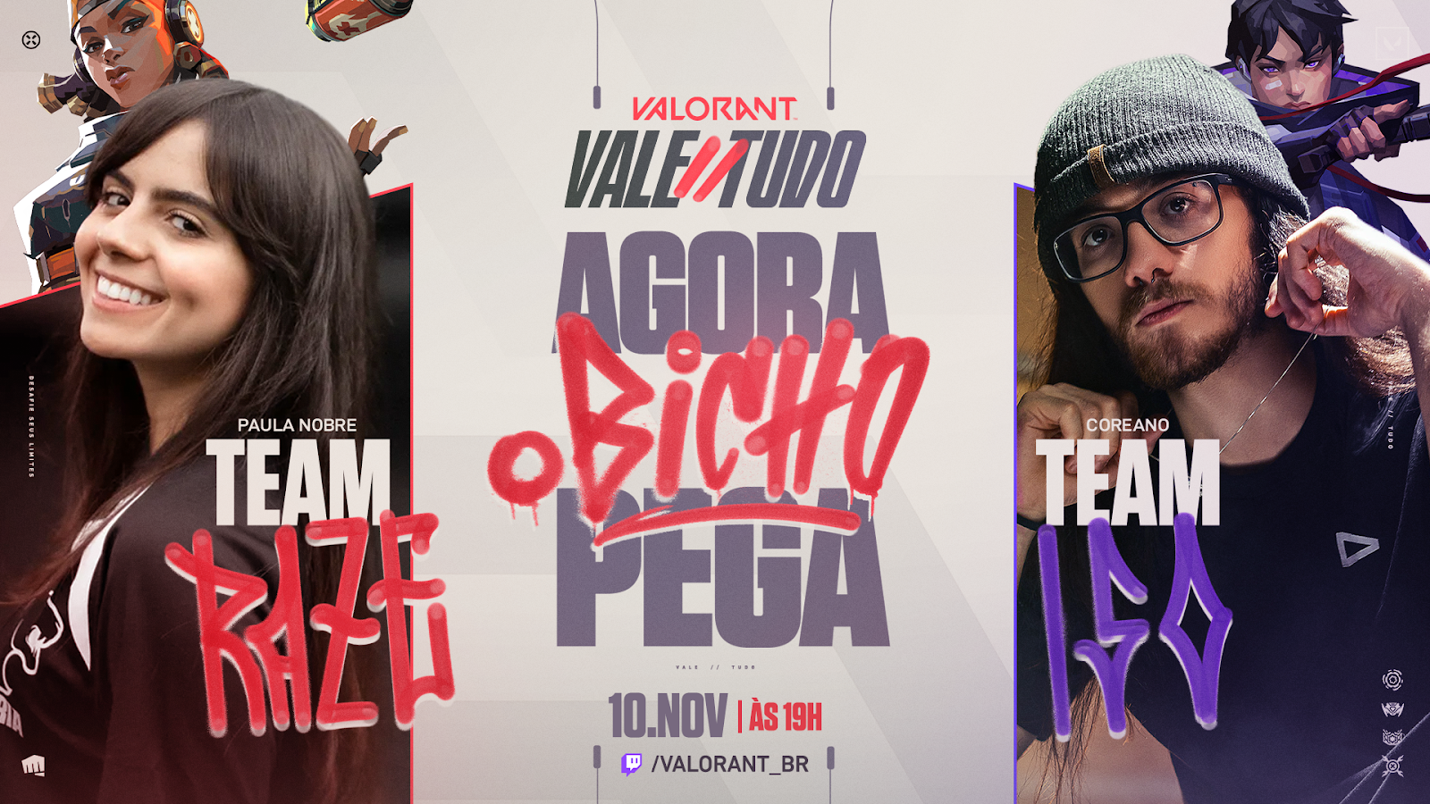 VALORANT: Riot divulga VALE//TUDO, campeonato entre influenciadores
