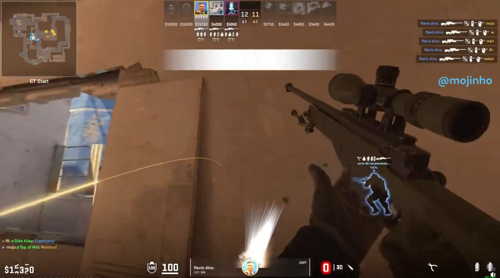 CS2: Cheater mata 5 inimigos com um tiro de AWP