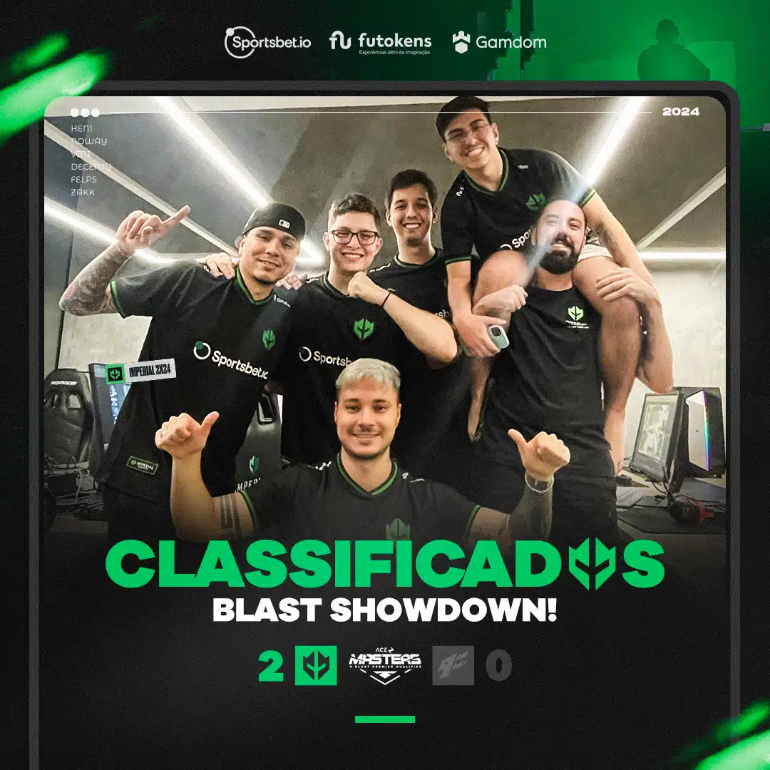 CS2: Imperial se classifica e Brasil estará na BLAST Showdown 1 CS2: Imperial se classifica e Brasil estará na BLAST Showdown