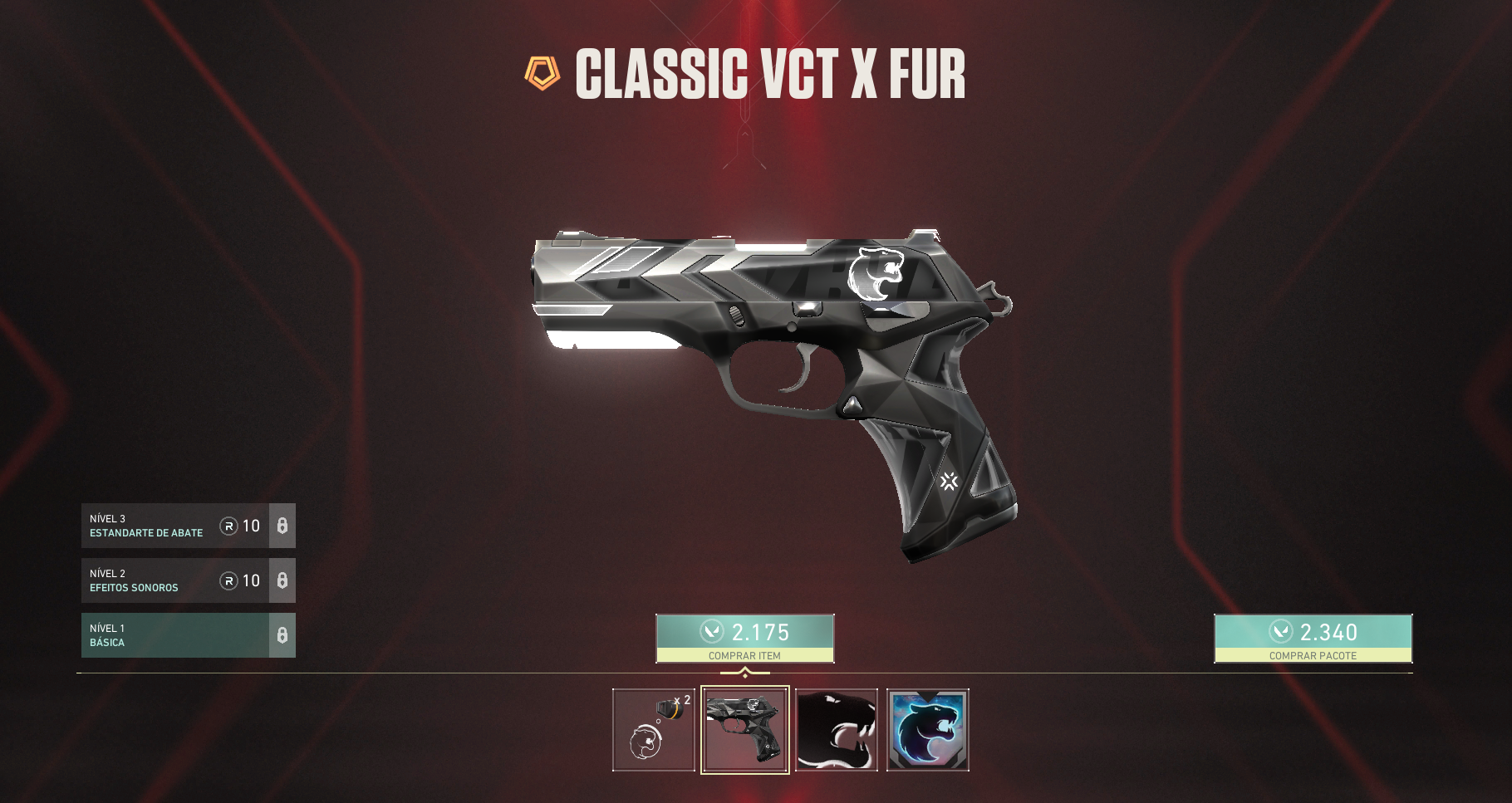 Skin de Classic da FURIA para o VCT 2024