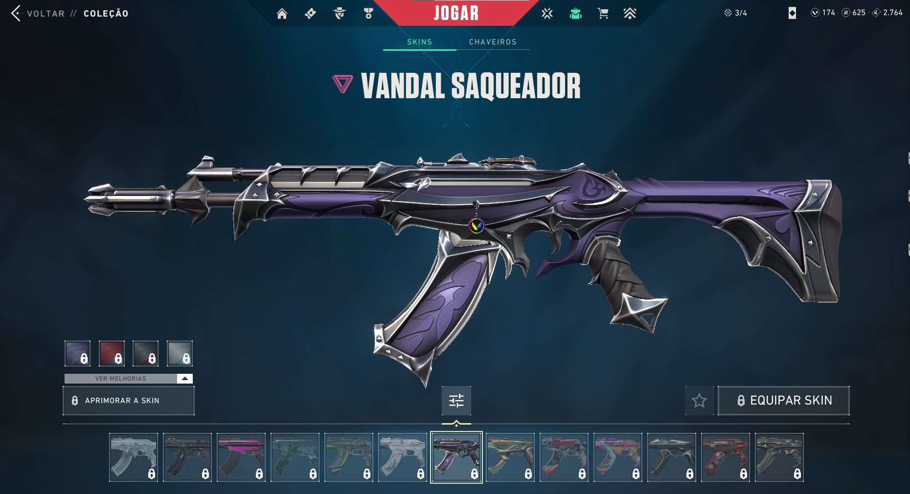 5 principais skins de VALORANT