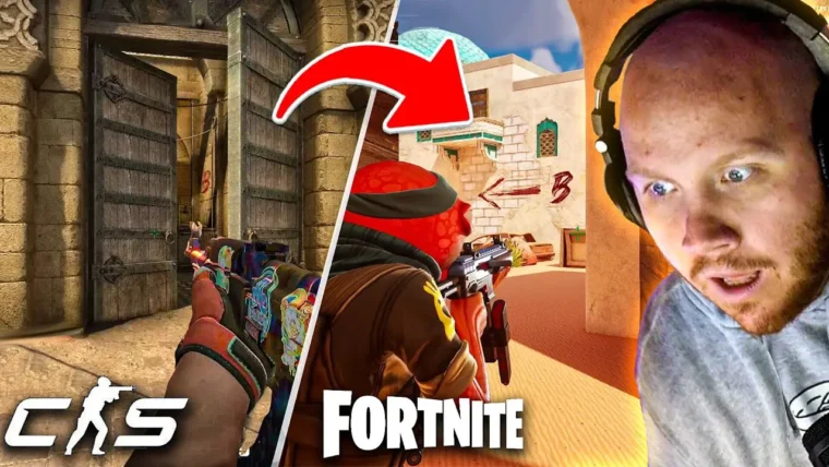 CS2: Junção dos mundos? Confira a Dust 2 no Fortnite
