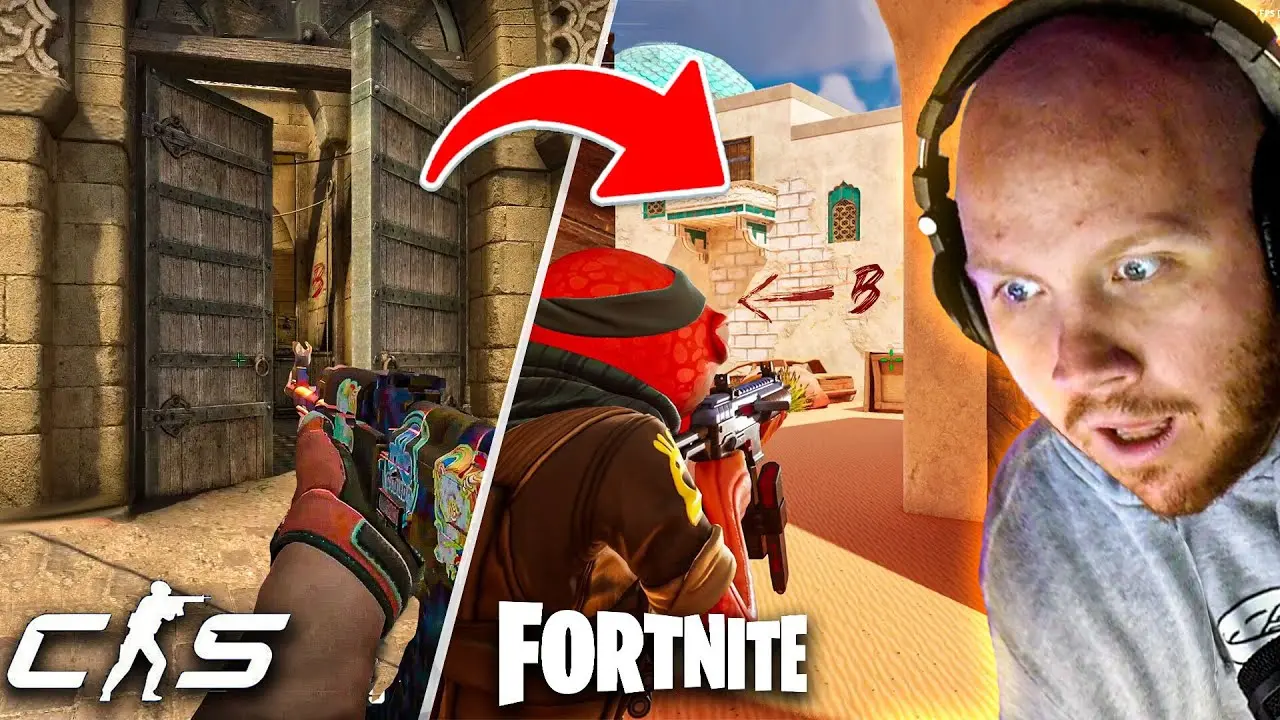 CS2: Junção dos mundos? Confira a Dust 2 no Fortnite