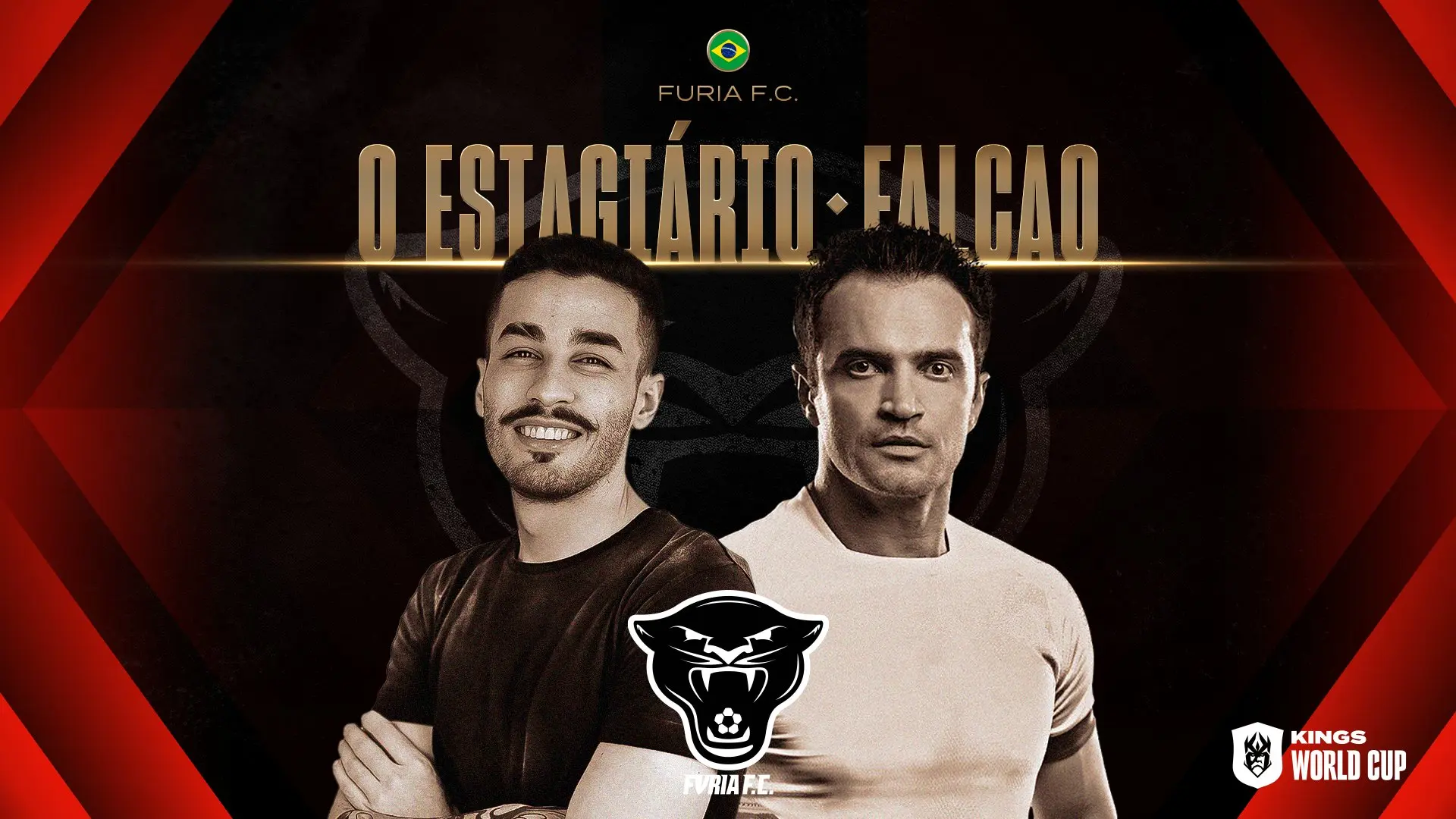 FURIA anuncia equipe com Falcão e o Estagiário para Fut 7 1 FURIA anuncia equipe com Falcão e o Estagiário para Fut 7