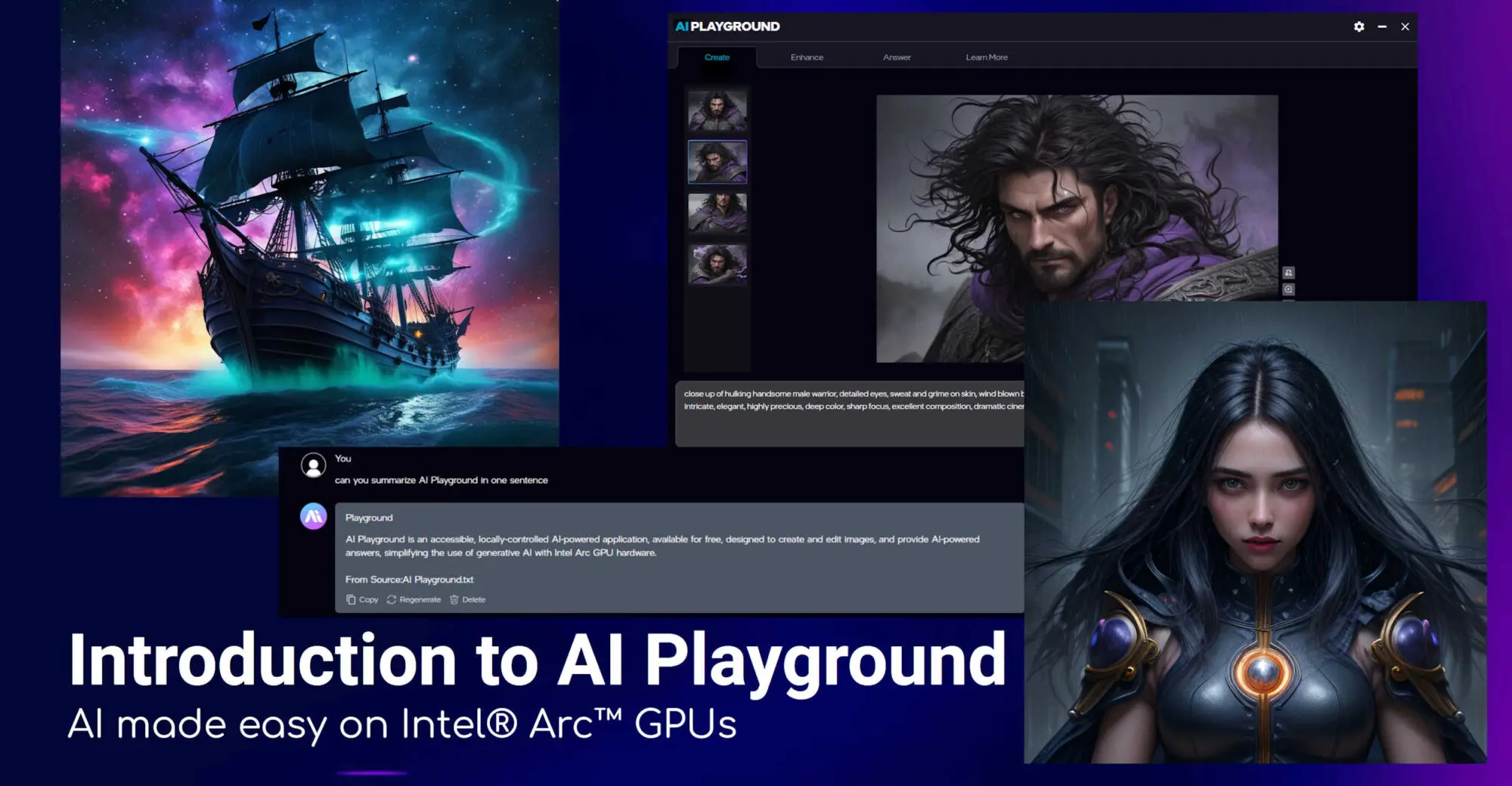Intel AI Playground