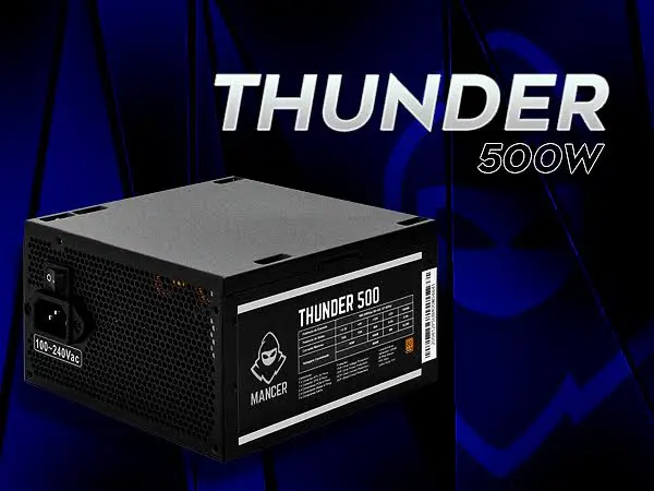 Mancer Thunder 500W: fonte robusta e eficiente para o seu Setup Gamer