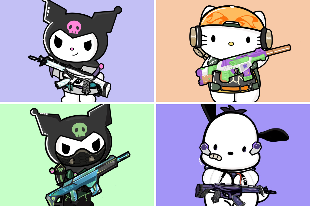 VALORANT encontra Sanrio: Agentes repaginados no universo kawaii