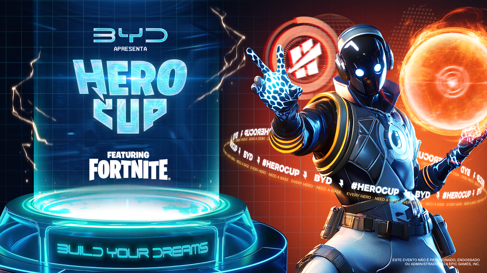 Hero Base fará campeonato de Fortnite com carros BYD como premiação