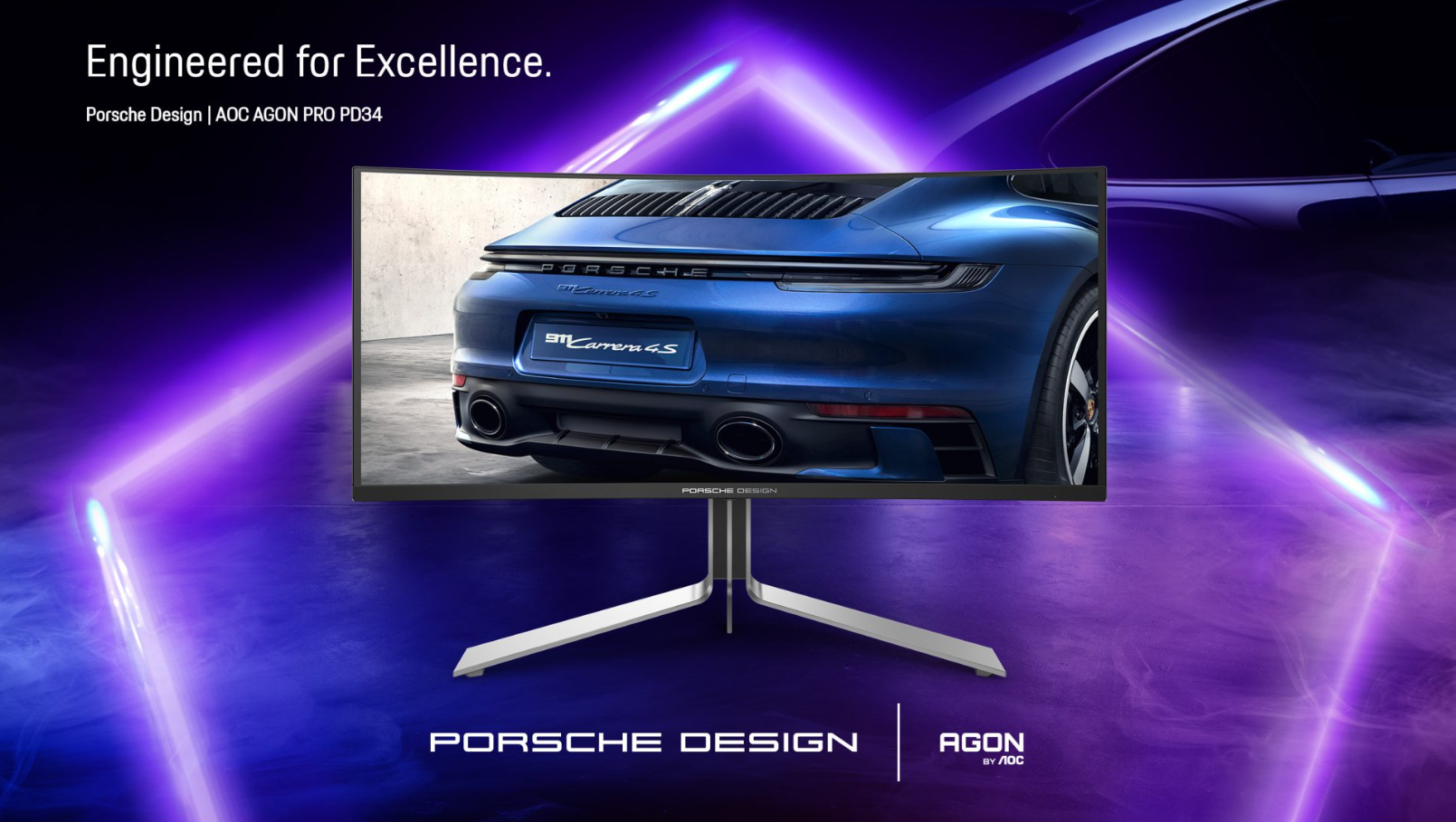 AOC lança monitor ultrawide inspirado no Porsche 911 1 AOC