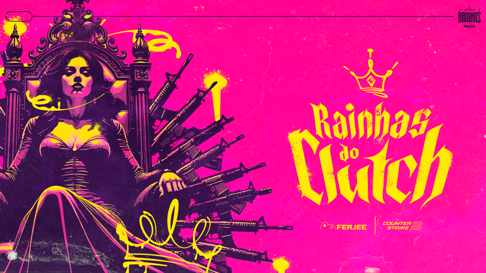 imagem de divulgação do campeonato "Rainhas do Clutch"