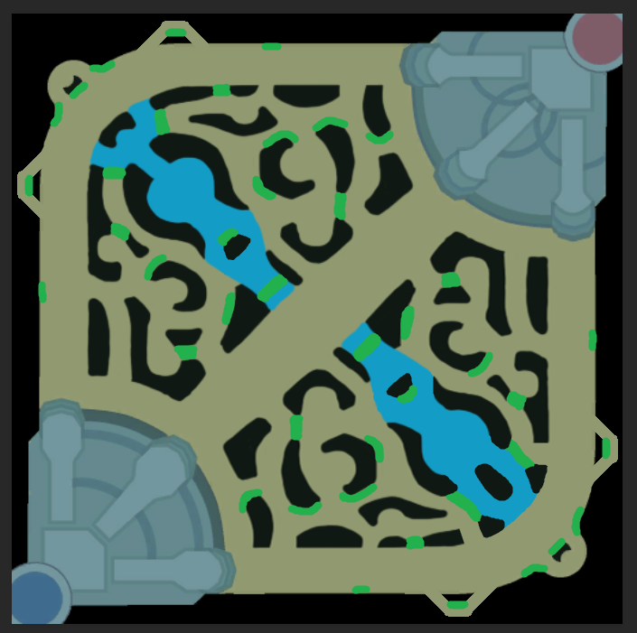 Posições do LoL: entenda o que são as lanes e como escolher a sua 1 Mapa de posições de Sumonners Rift no LoL