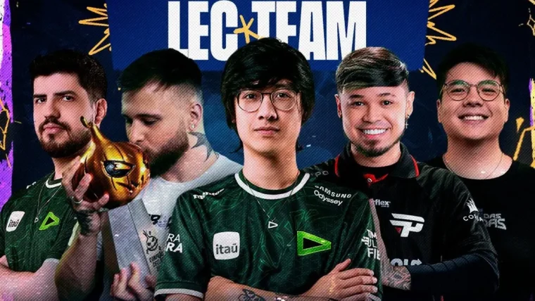 image informativa do time LEC que jogará CBOLÃO, campeonato de LoL