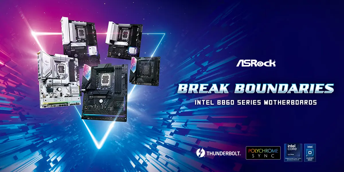 ASRock Apresenta novas placas-mãe AMD B50 e Intel B860/H810 na CES 2025 1 ASRock Apresenta novas placas-mãe AMD B50 e Intel B860/H810 na CES 2025