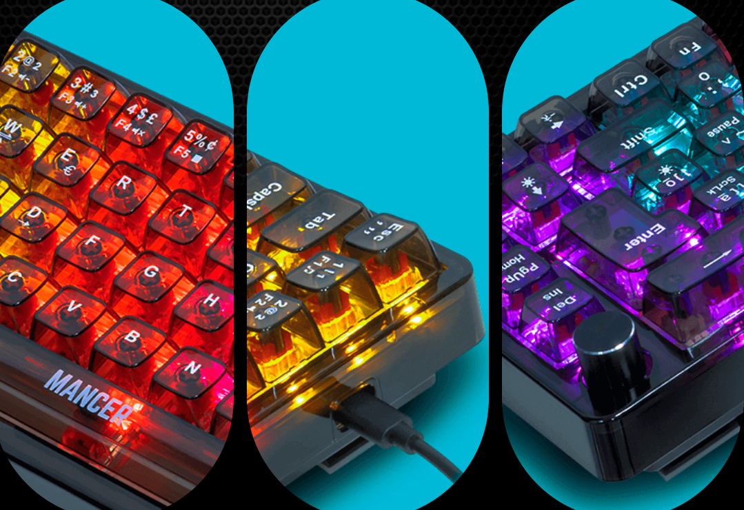 Teclado Mecânico Pequeno 3 opções em promoção
