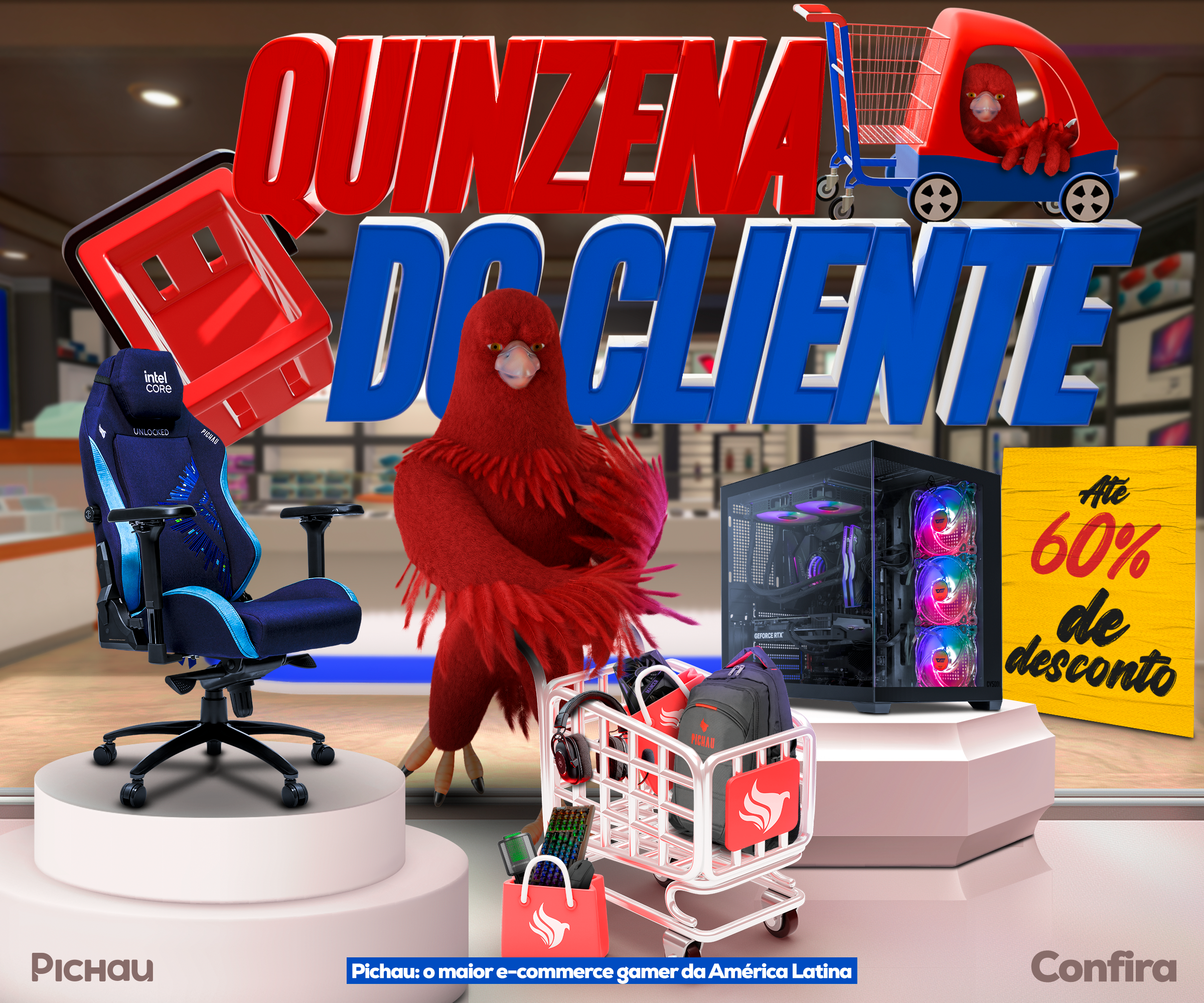 Mês do Consumidor na Pichau: confira 3 cadeiras gamers em promoção