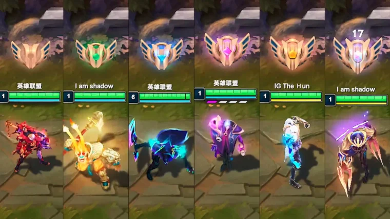 novo visual das maestrias no LoL