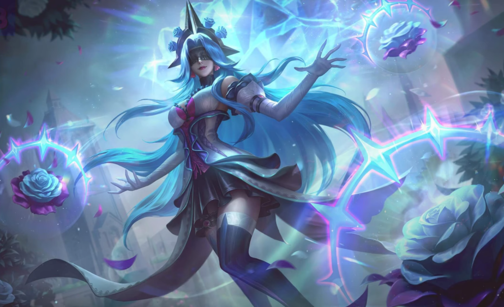 nova splash arte de campeã do LoL