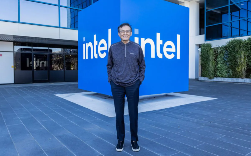 CEO da Intel na frente da corporação