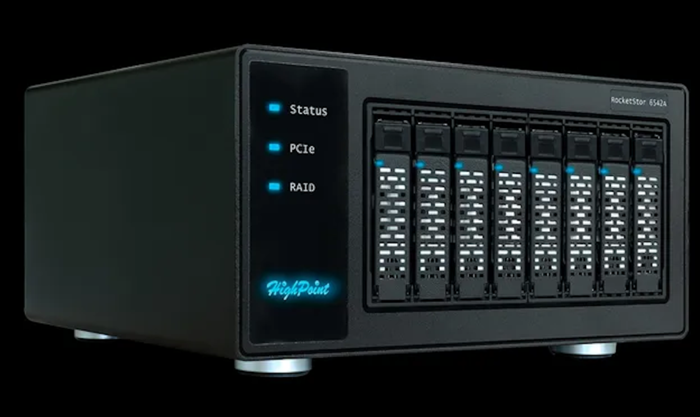 Armazenamento externo de 976TB: HighPoint apresentasSolução com velocidade de 28 GB/s