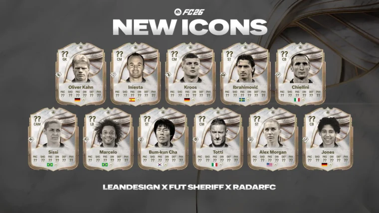 EA FC: Dois brasileiros serão Icons no EA FC 26, confirma insider