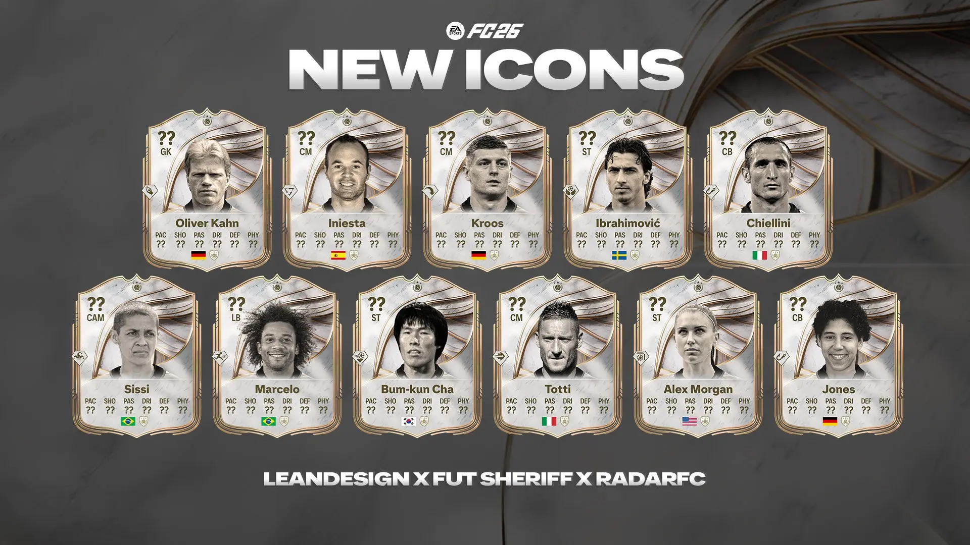 EA FC: Dois brasileiros serão Icons no EA FC 26, confirma insider