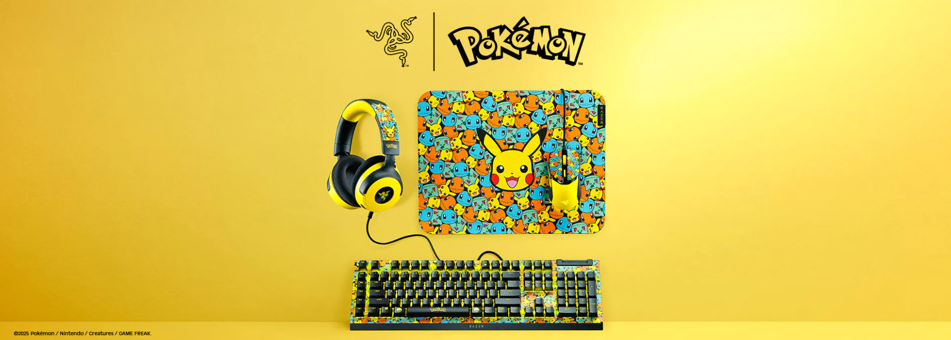 Periféricos do Pokémon de qualidade: coleção da Razer chega ao Brasil