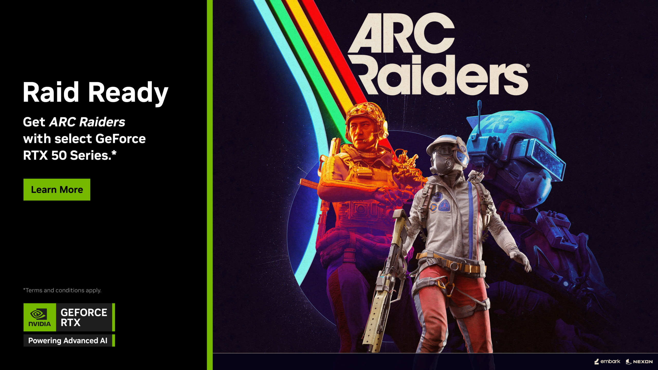 Compre GPU NVIDIA e ganhe ARC Raiders grátis; saiba como 1 NVIDIA