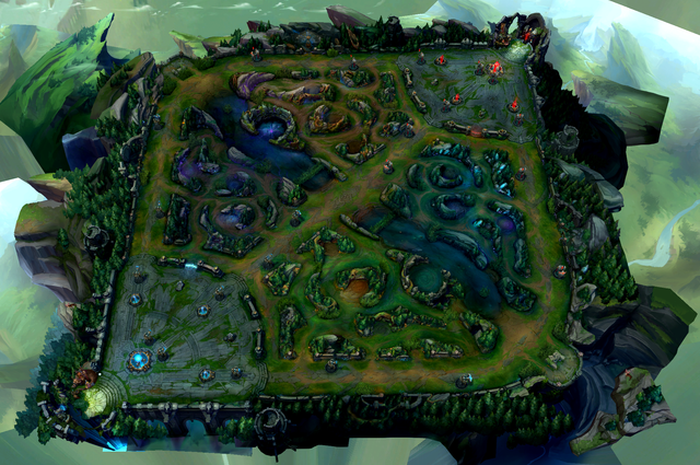 Windows 7 roda LoL? 1 Summoner's Rift, principal mapa do League of Legends