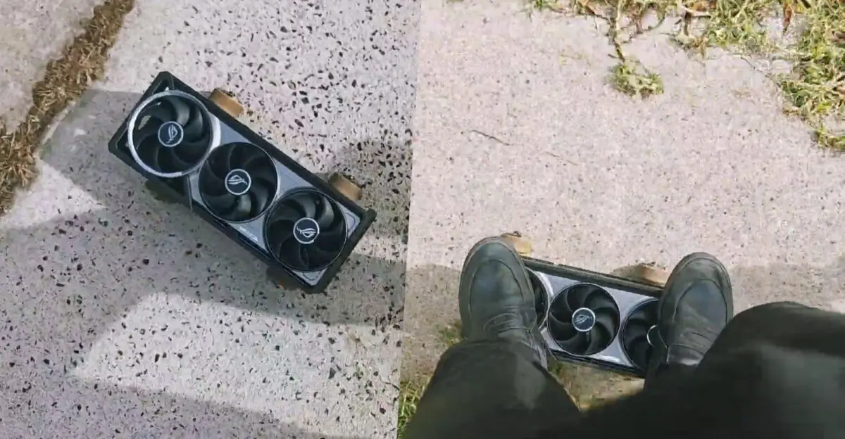 Modder transformou cooler de RTX 5080 em skate, veja