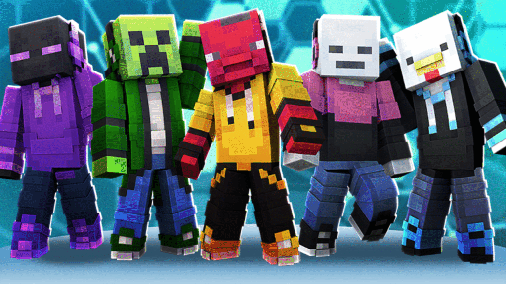 Skins de jogadores no Minecraft