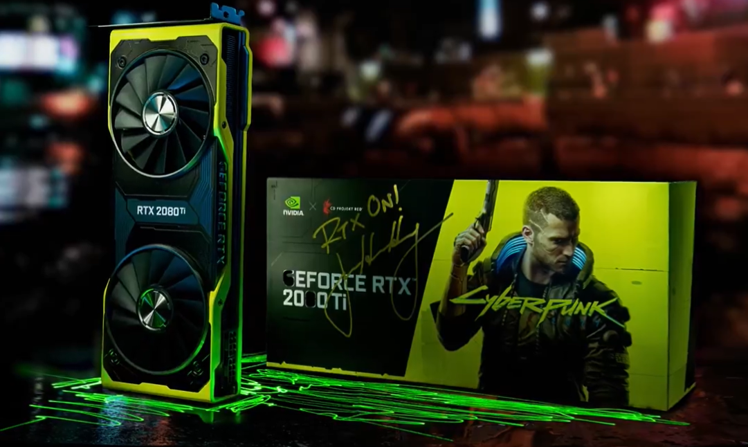 Sorteio de GPU Cyberpunk da NVIDIA com assinatura do CEO 1 NVIDIA