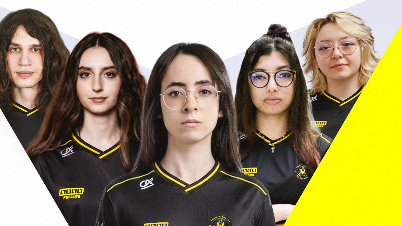 Time de League of Legends feminino da Team Vitality. Rising Bees.